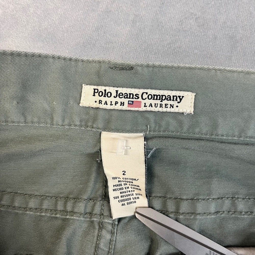 Polo Jeans Co Ralph Lauren Pants Women's Size 2 Olive Green - Picture 4 of 9